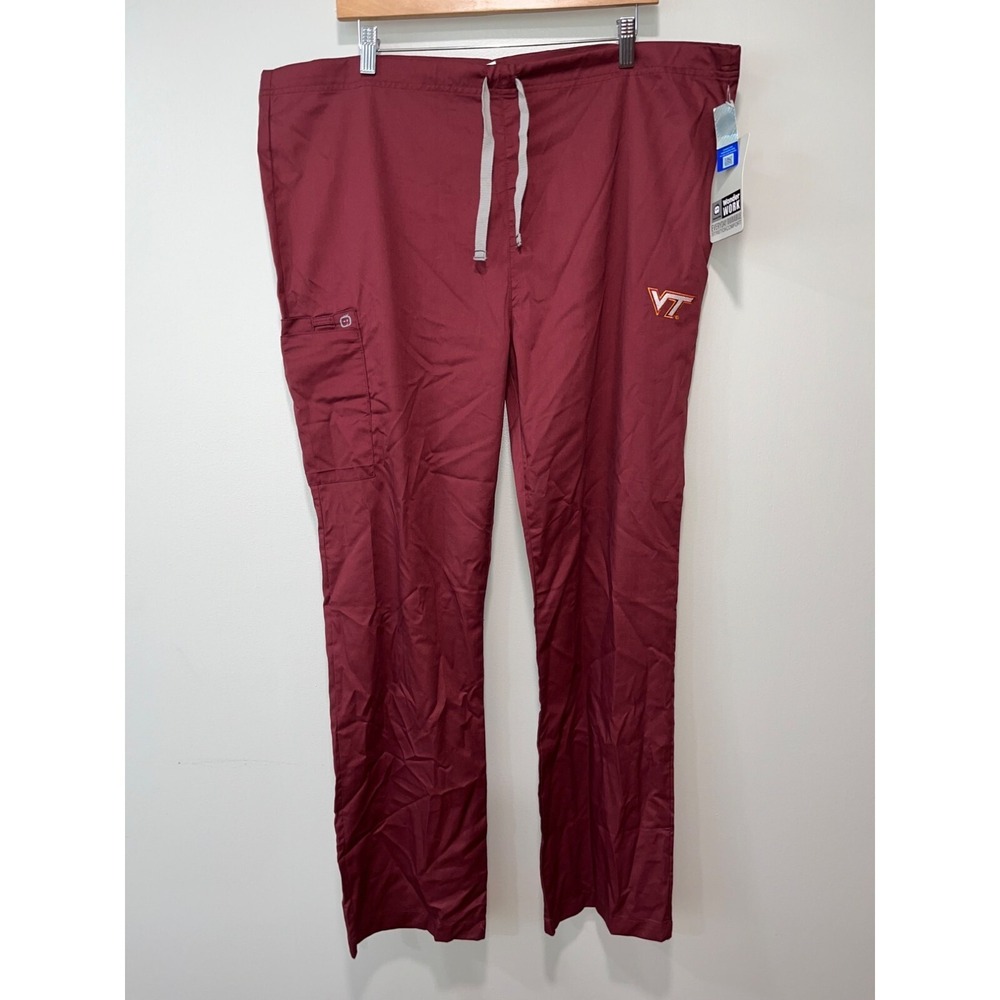 Wonder Works Scrubs Pants Size Medium VT Virginia Tech
